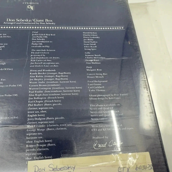 Don Sebesky Giant Box Vinyl Record Album New - LP, Vinyl Records - Picture 6 of 9